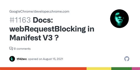  API . . Webrequestblocking manifest v3